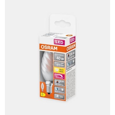 Ampoule Led Flamme Torsadée Verre Dépoli - 40w - 470 Lm OSRAM