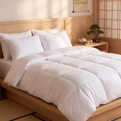 Couette en microfibre sensation duvet - Chaude - 500 g/m² MUDHUN SENSEI MAISON