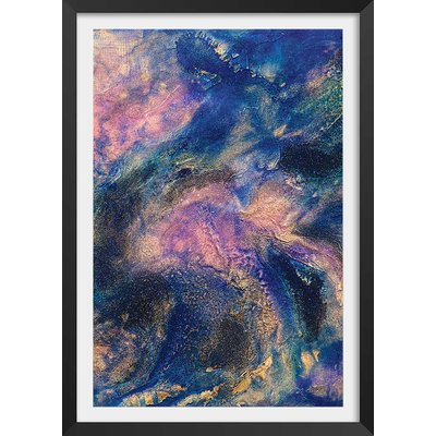 Poster rose nebuleux HEXOA