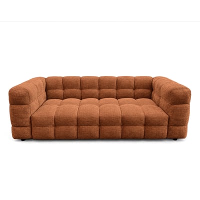Augustin - Canapé droit 3 places en velours texturé BEST MOBILIER