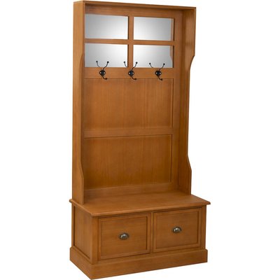 console d entrée en bois avec miroir banc et rangements RECOLLECTION