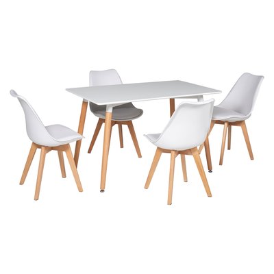 Ensemble table Pia et 4 chaises Nora HAPPY GARDEN