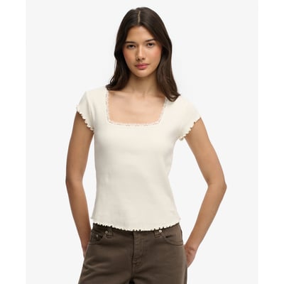 T-shirt Athletic Essentials Col Carré SUPERDRY