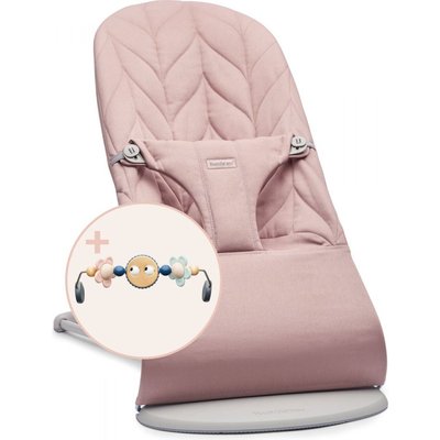 Pack Transat Bliss tissé matelassage pétale rose avec Arche de  jeux Yeux espiègles BABYBJORN