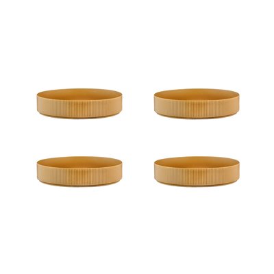 Lot de 4 assiettes creuses en grès, SCANDI BJORN