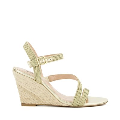 Sandales compensées tissées à brides - KAIA DUNE LONDON