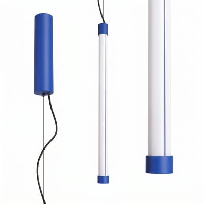 Suspension Acier Outremer LED 1 Trang EDEN