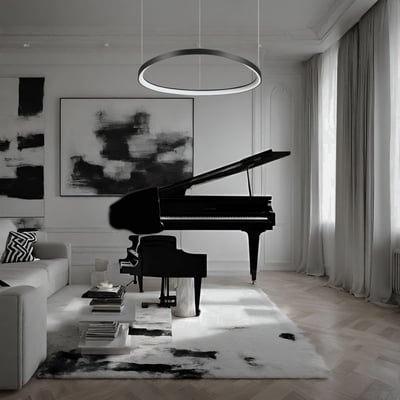 Suspension    lumière chaude  GEMINI IDEAL LUX