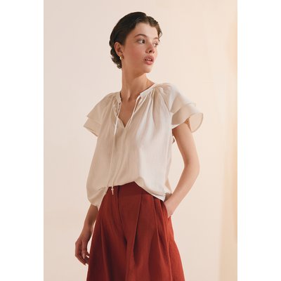 Top manches courtes bouffantes à nouer HEDITH ETAM