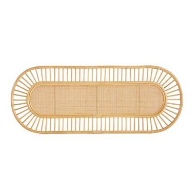 Tête de lit déco en rotin naturel et cannage L165 cm BOW MILIBOO