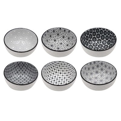 Lot de 6 grands bols, design 2, KOMAE ARD TIME