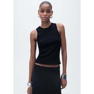 Top maille côtelée MANGO