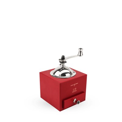 Moulin à poivre manuel en bois couleur rouge piment 13 cm Roellinger PEUGEOT