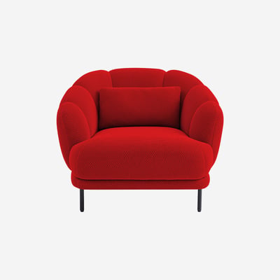 Fauteuil droit tissu PARATY HABITAT