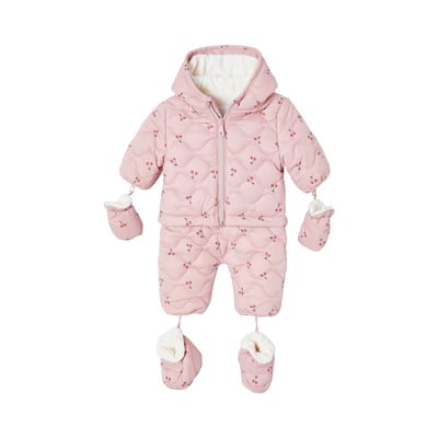 Combi-pilote 2 En 1 Bébé Vertbaudet - Avec Moufles Et Chaussons Amovibles, Taille 24 Mois (86 Cm), Mauve