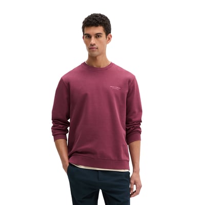 Sweat-shirt garment-dyed régulier avec logo imprimé dans le dos MARC O'POLO