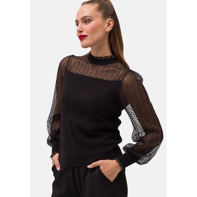 Pull en maille transparente ärmel ZERO