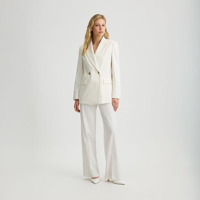 Pantalon à fines rayures à taille haute LIU JO