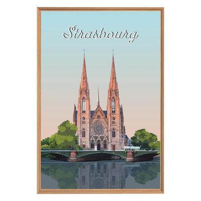 Tableau Mural Cathédrale Notre-dame Strasbourg ARCHITECTURE CEANOTHE