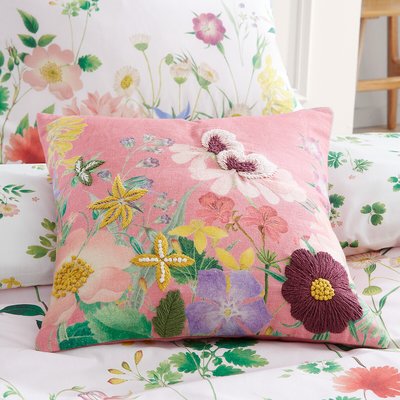 Cottage Meadow Filled Cushion RHS