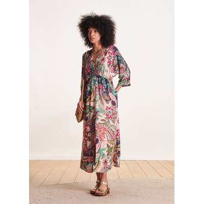 Robe longue imprimé à manches longues LA FEE MARABOUTEE