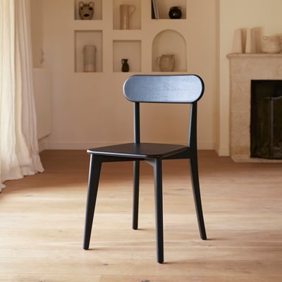 Chaise en Acajou massif, ABEL TIKAMOON