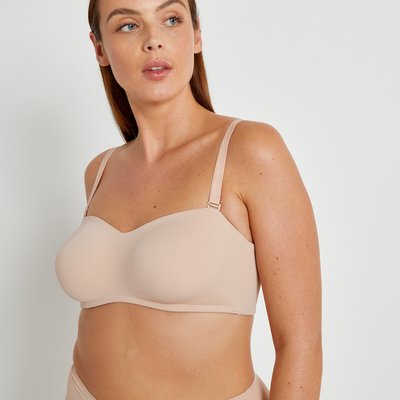 Soutien-gorge bandeau en microfibre-Invisible LA REDOUTE COLLECTIONS PLUS