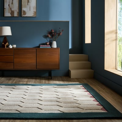 Tapis en laine à bordure APEX FLAIR RUGS