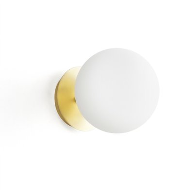 Applique laiton et verre opaline, Moricio LA REDOUTE INTERIEURS
