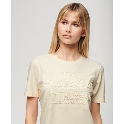 T-shirt décontracté à motif en relief SUPERDRY