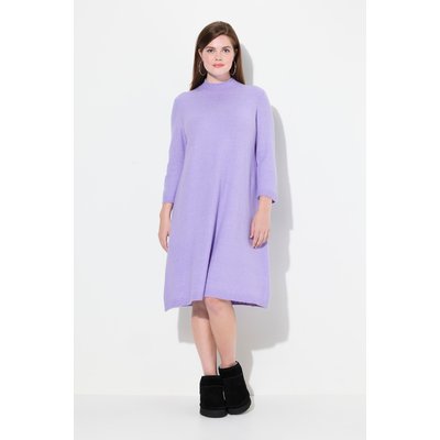 Robe en maille, manches 3/4 et col montant ULLA POPKEN