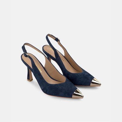 Chaussures à talons aiguilles avec bout pointu métallisé ALMA EN PENA