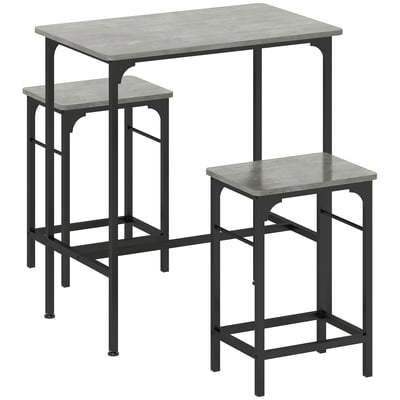 Ensemble de table de bar Panneau de HOMCOM