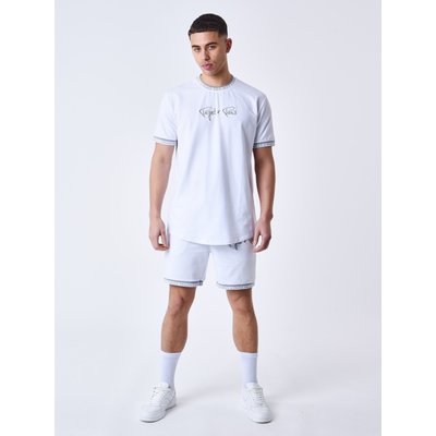 T-shirt logo brodé en relief PROJECT X