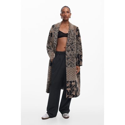 Manteau long patchwork DESIGUAL