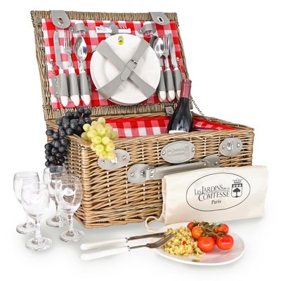 Panier pique-nique Marly 4 pers LES JARDINS DE LA COMTESSE
