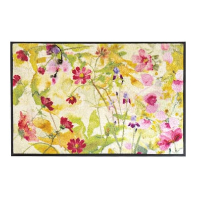 Tapis decor caoutchouc & nylon SOUFFLE FLEURI GARNIER THIEBAUT