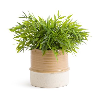 Malino 15cm Diameter Enamelled Ceramic Flower Pot LA REDOUTE INTERIEURS