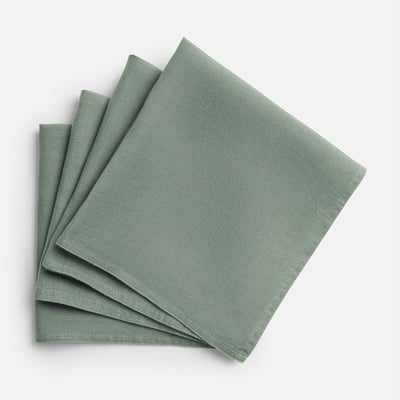 Lot de 4 serviettes de table lin lavé Victorine LA REDOUTE INTERIEURS