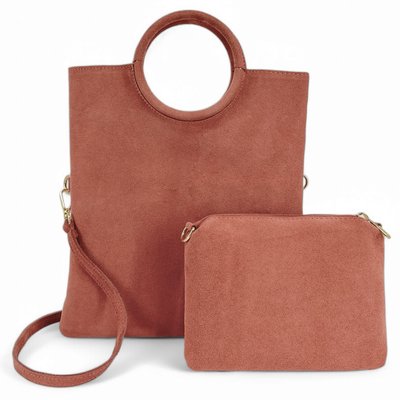 Sac à main et bandoulière en cuir nubuck italien CHARLOTTE OH MY BAG