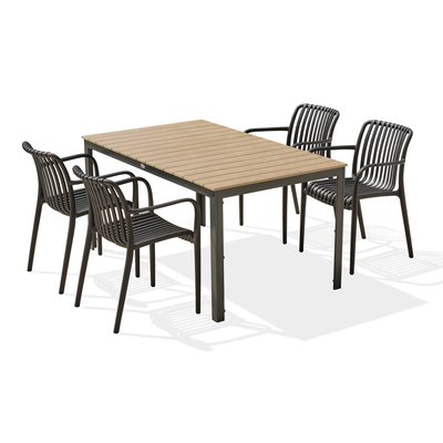 Ensemble repas de jardin en aluminium BOSTON DCB GARDEN