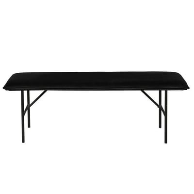 Banc velours noir ZAGO