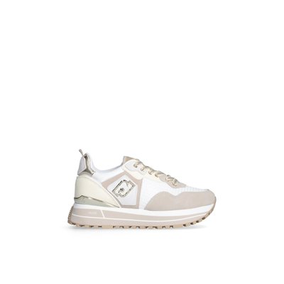 Sneakers à plateforme en daim et maille filet LIU JO