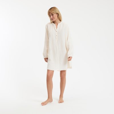 Chemise de nuit en gaze de coton LA REDOUTE COLLECTIONS