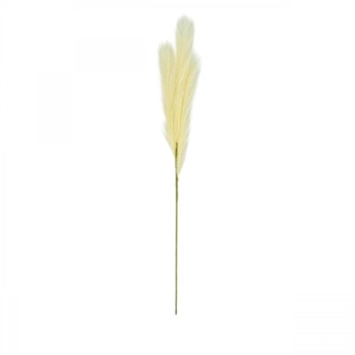 Plumeau artificiel 90cm jaune lot de 3 LIGNE DECO