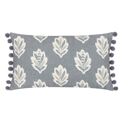 Sessile Leaf Ruffled Rectangular Feather Filled Cushion SANDERSON