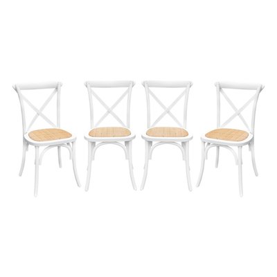 Chaise de bistrot vintage bois (lot de 4) BELLEVILLE SWEEEK