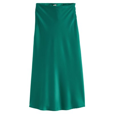 Jupe évasée longue en satin mat, Signature MARION LA REDOUTE COLLECTIONS