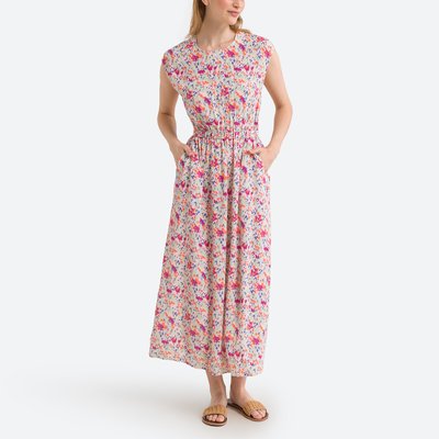 Платье длинное с принтом DES PETITS HAUTS