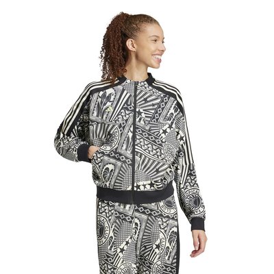 Casaco com fecho estampado, FARM RIO ADIDAS SPORTSWEAR
